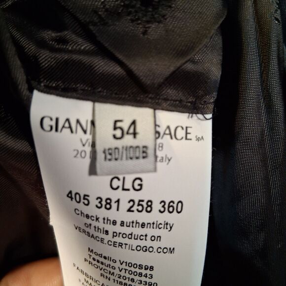 Versace Collection Blazer Sz EU54 US44 Jacket Sport Coat Wool Details In Descrip - Picture 6 of 8